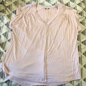 Dusty pink cap sleeve shirt